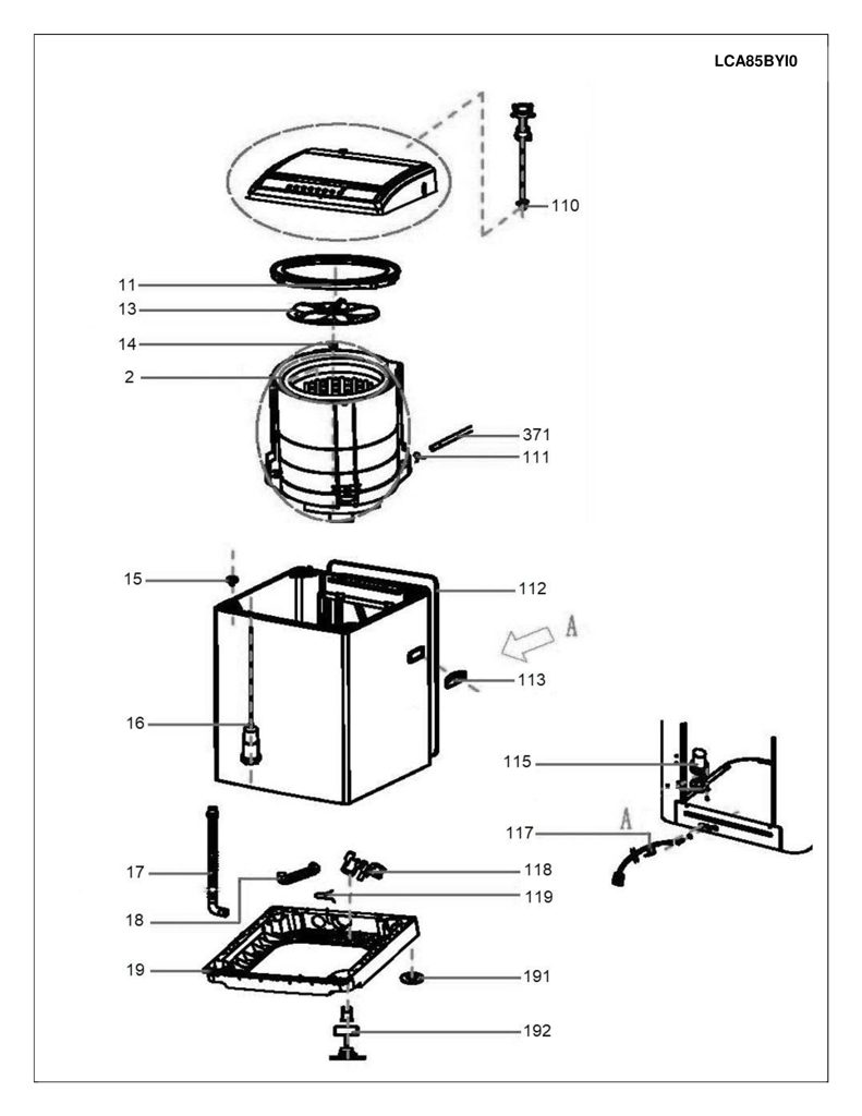Cubierta para Lavadora Mabe 12138000000042 CKD27871 CKD2787