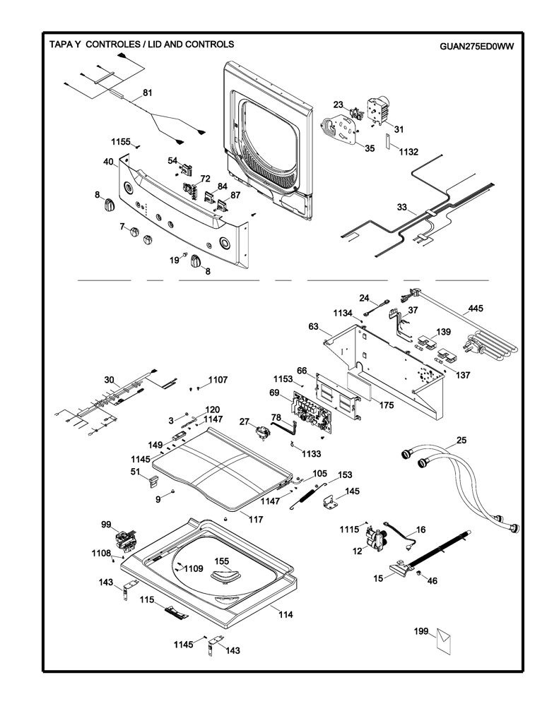 Manual de usuario y cuidado para lavadora Mabe 233D1756P001 CKD28212 CKD2821