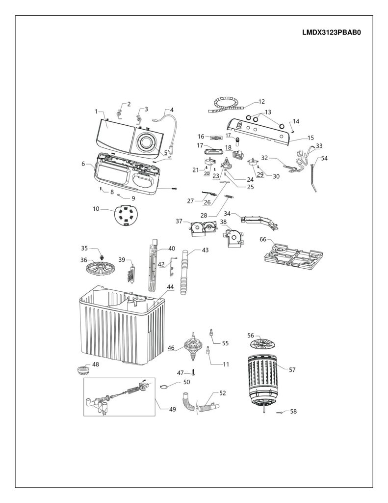 Soportes de motor Lavadora Mabe - Repuesto Genuino 0030808813 CKD28384 CKD2838