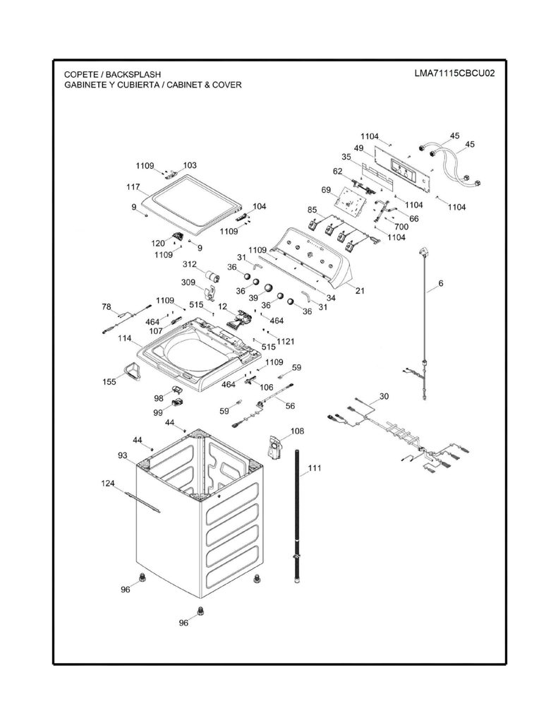 IMD ASM para Lavadora Mabe - Repuesto Genuino 233D2992G016 CKD28682 CKD2868