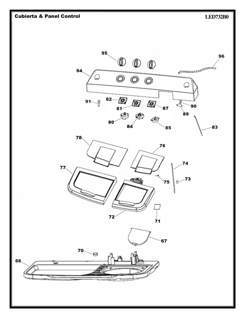Filtro de pelusa Mabe - Repuesto LED732B-64 CKD28726 CKD2872