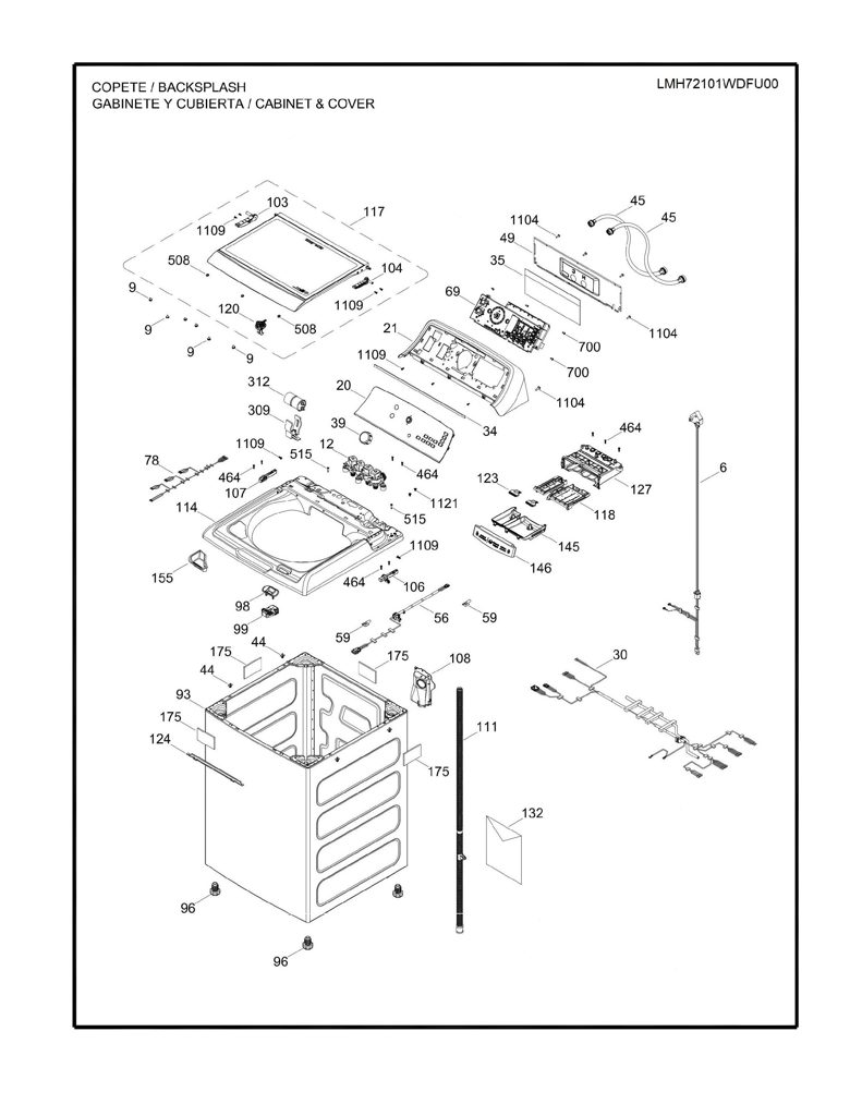 Placa de control y software para lavadora Mabe 233D2833G006 CKD28761 CKD2876