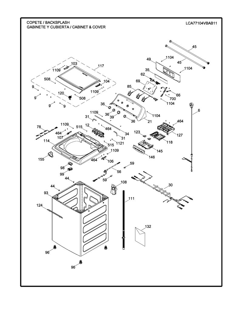 Placa de Control para Lavadora Mabe EMX1741P011R002 CKD29002 CKD2900