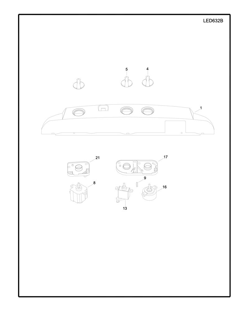 Soporte Pequeño para Lavadora Mabe LED632B-3-10 CKD29033 CKD2903