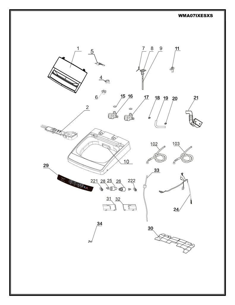 Computadora secuenciadora para lavadora Mabe 0031800123E CKD29064 CKD2906