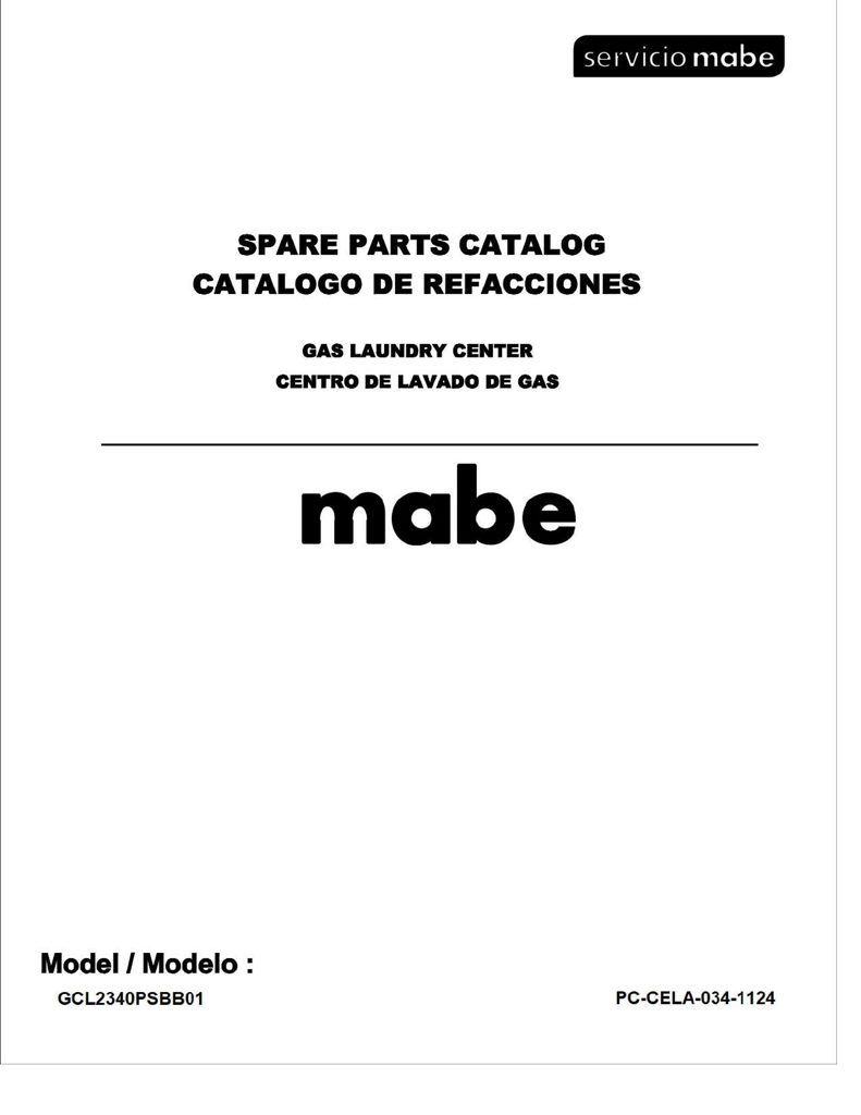 Panel de control para lavadora Mabe WW03L00477 - Pieza Original CKD29082 CKD2908