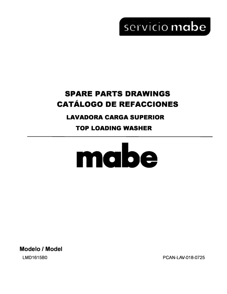 Interruptor de enjuague Mabe Lavadora 12138000004379 CKD29114 CKD2911