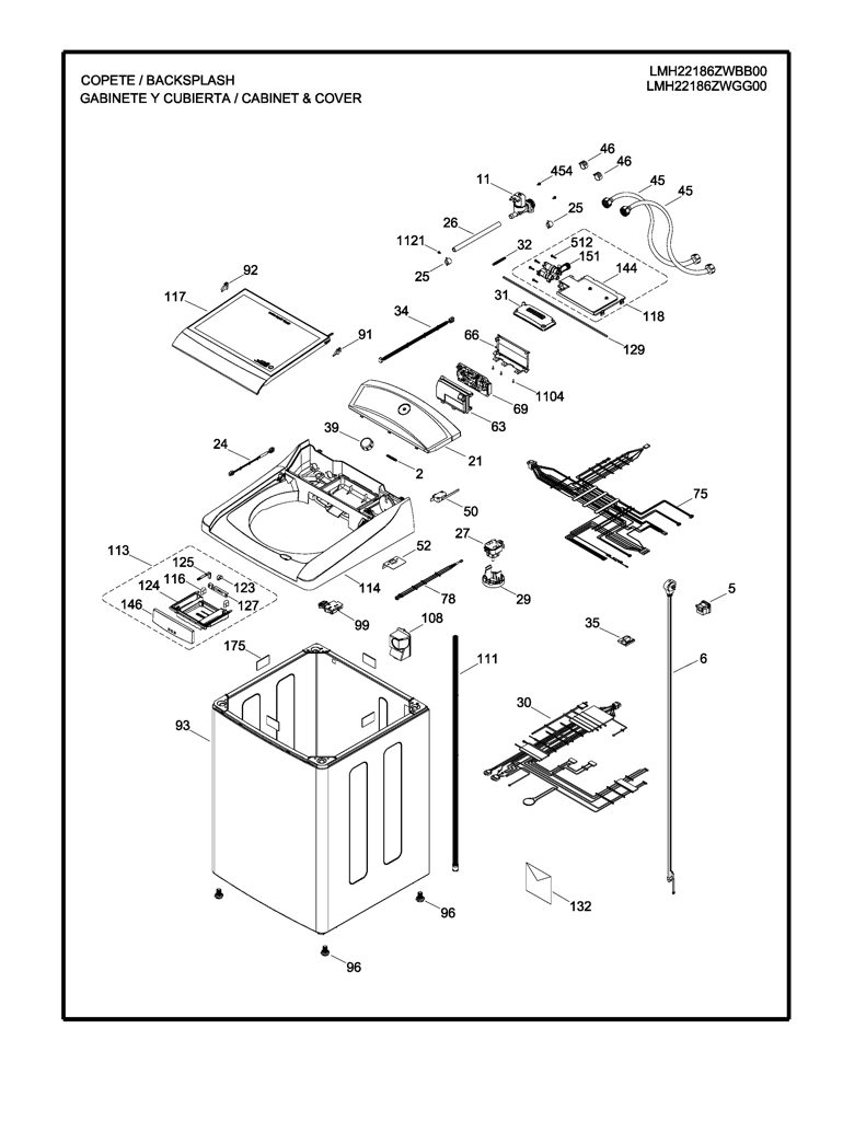 Base de aluminio para Lavadora Mabe 189D5393P002L CKD29370 CKD2937
