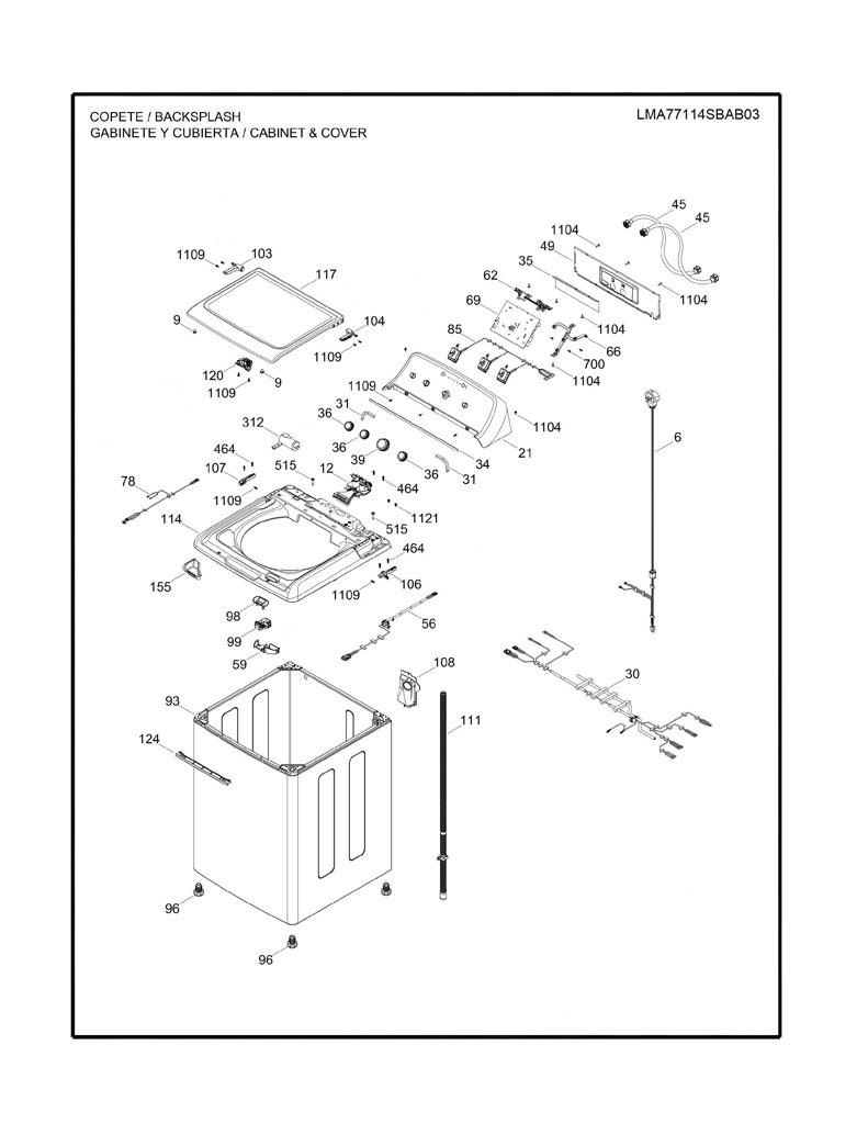 Tarjeta de Control para Lavadora Mabe - Pieza Genuina EMX1740P005R000 CKD29492 CKD2949