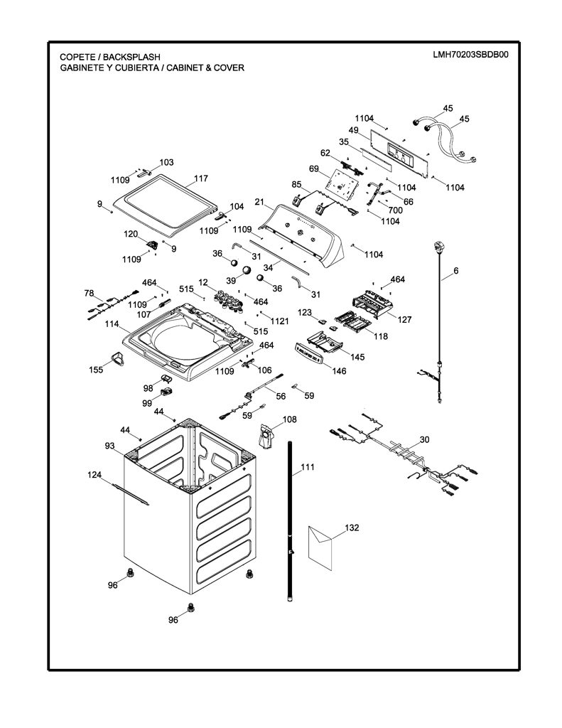 Tarjeta Y y software para lavadora Mabe EMX1741P008R002 CKD29962 CKD2996