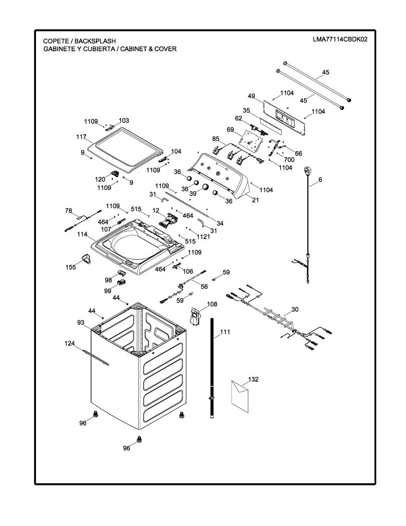 Placa y software para lavadora Mabe EMX1740P006R002 CKD30047 CKD3004