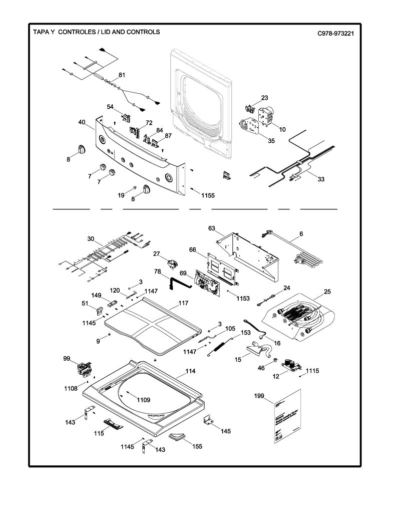Manual de Usuario y Cuidado para Lavadora Mabe 233D1868P001 CKD30462 CKD3046