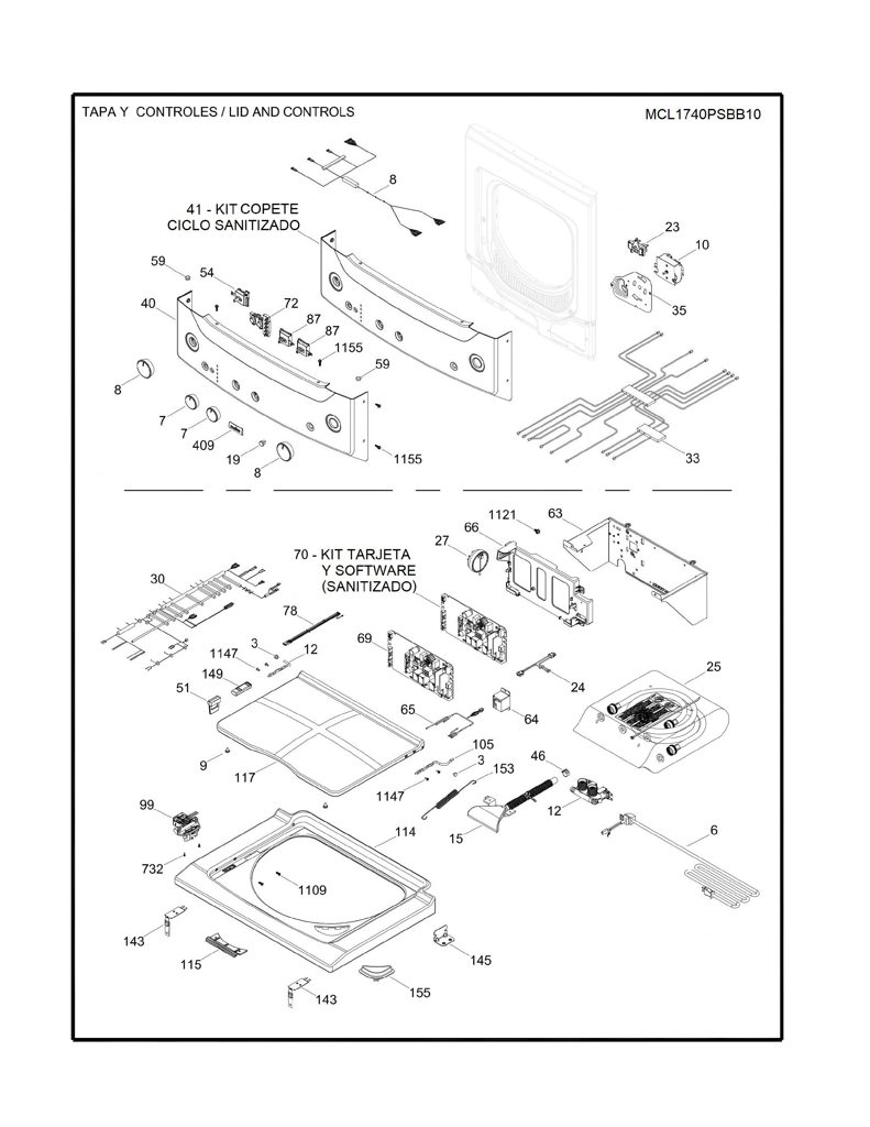 Kit de placa de control y software de ciclo de sanitización para GE 233D3017G001 CKD30628 CKD3062
