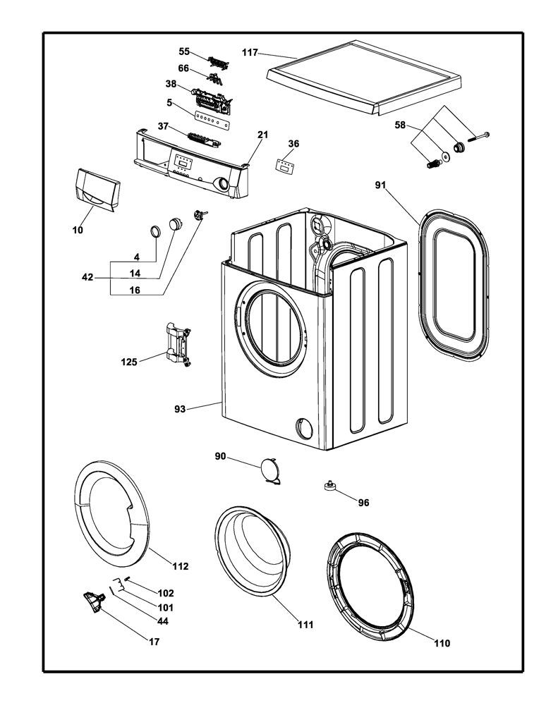 Perilla para lavadora Mabe - Pieza original 701026563 CKD30671 CKD3067
