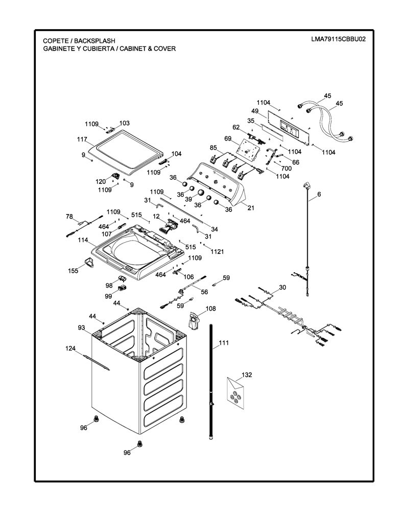 Placa de Control y Software para Lavadora Mabe - Pieza Original EMX1740P014R002 CKD30811 CKD3081