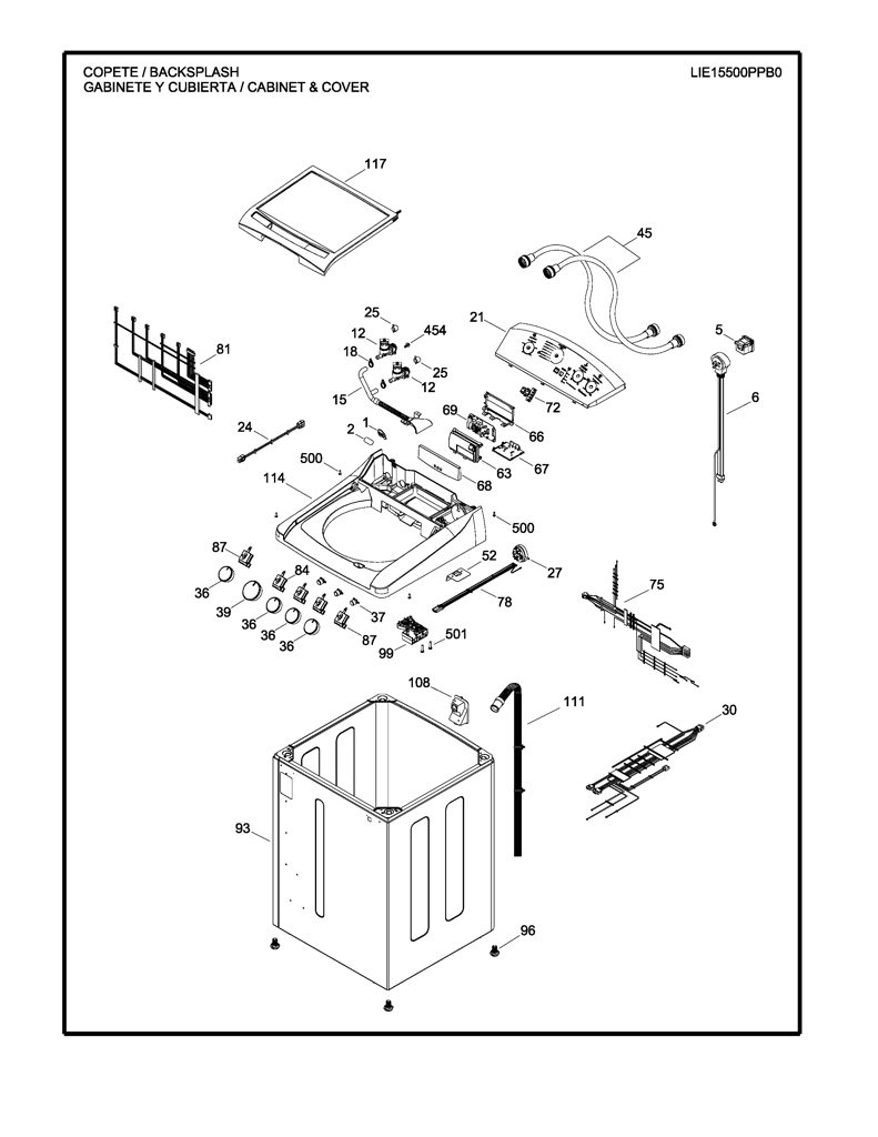 Moldura de transferencia de calor para lavadora Mabe 189D4313G026 CKD31031 CKD3103