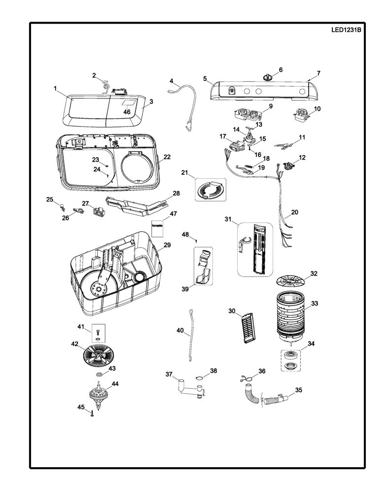Kit de resortes para lavadora Mabe 330603049 CKD31075 CKD3107