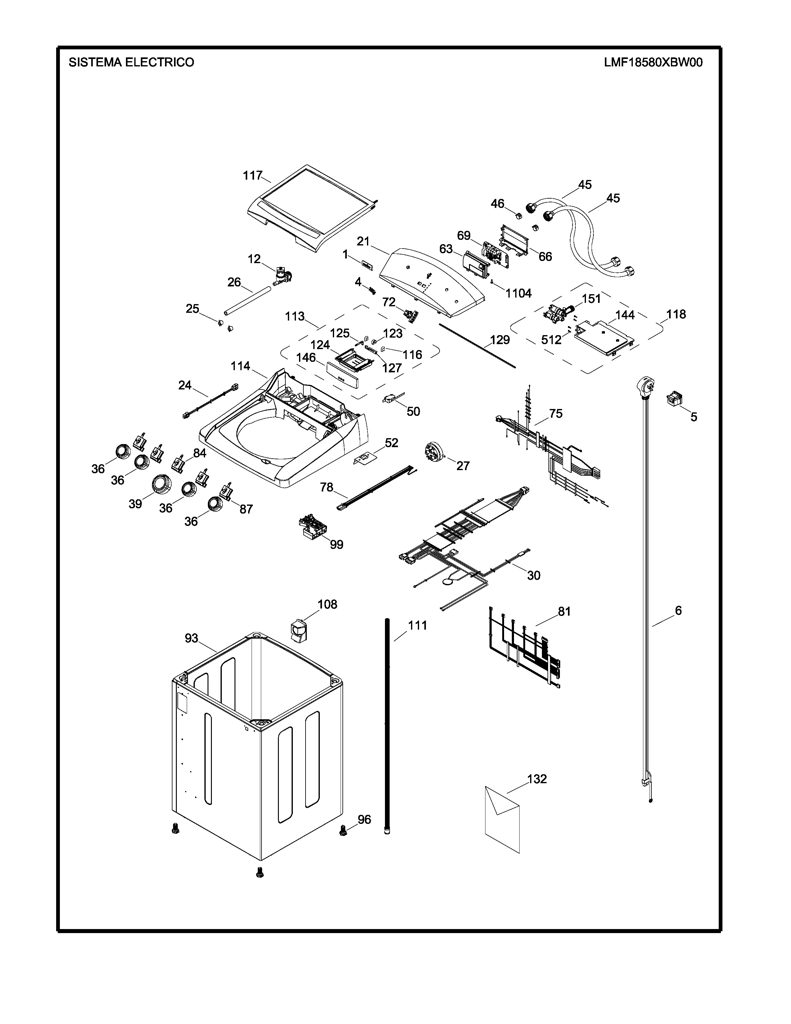 Tarjeta Control Electrónico Lavadora Mabe - A014G12R12 CKD31110 CKD3111