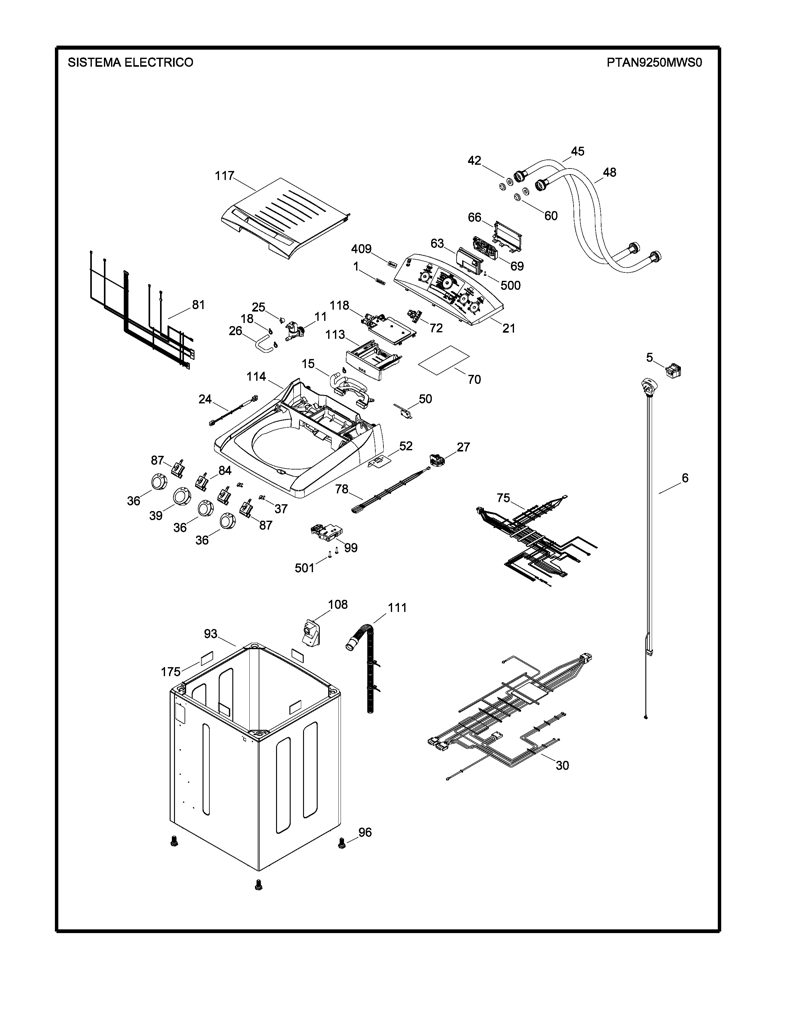 Placa electrónica de control para lavadora Mabe AT01G01R01 CKD31157 CKD3115