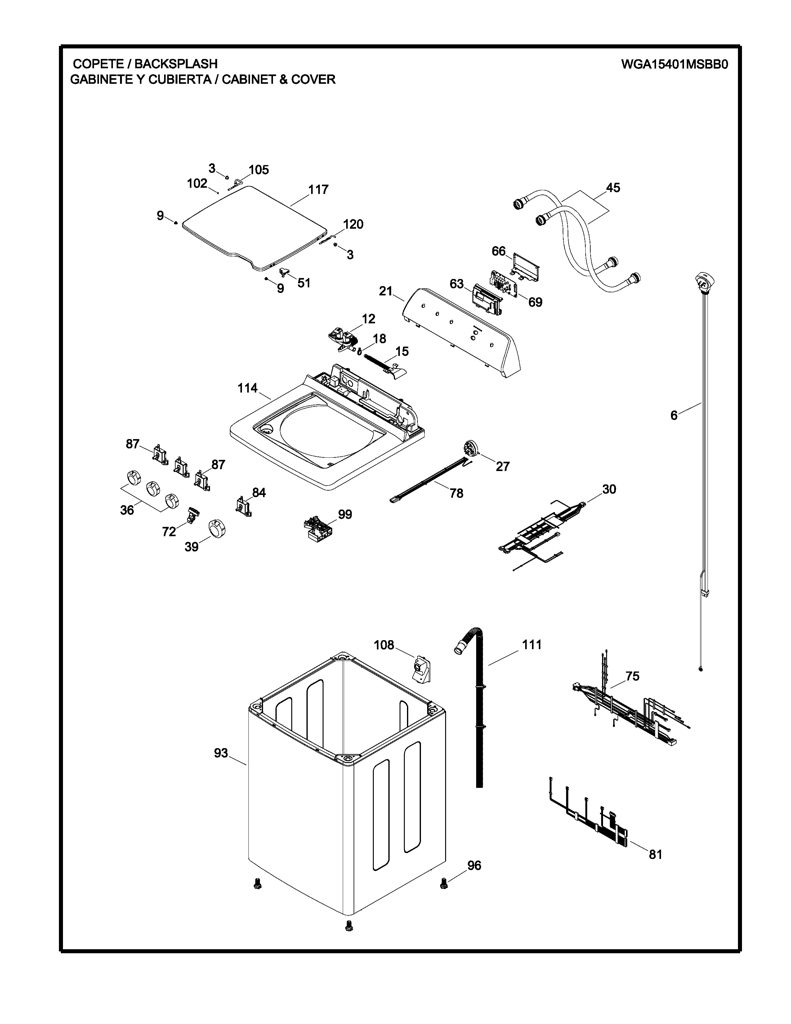 Ribete de transferencia de calor para lavadora GE 189D4318G001 CKD31184 CKD3118