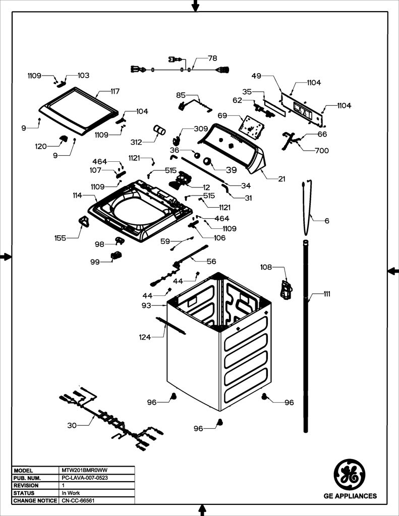 Ens. Imd para lavadora Mabe 233D2988G005 CKD31747 CKD3174