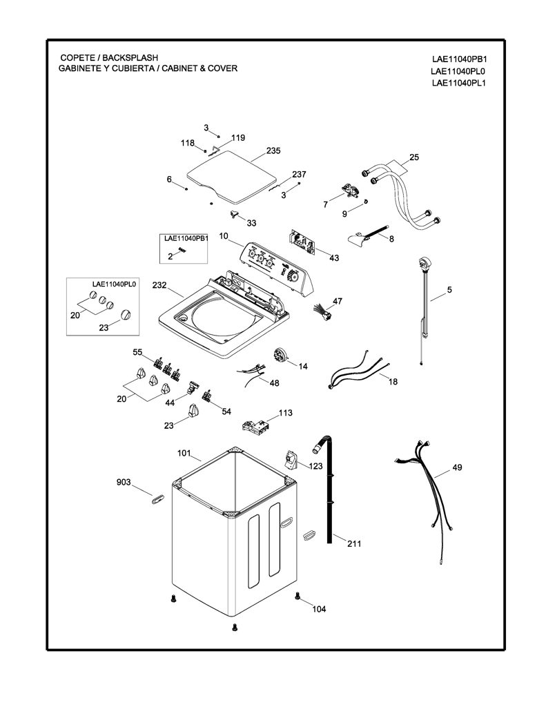 Copete de Transferencia de Calor para Lavadora Mabe 189D4035G003 CKD31748 CKD3174