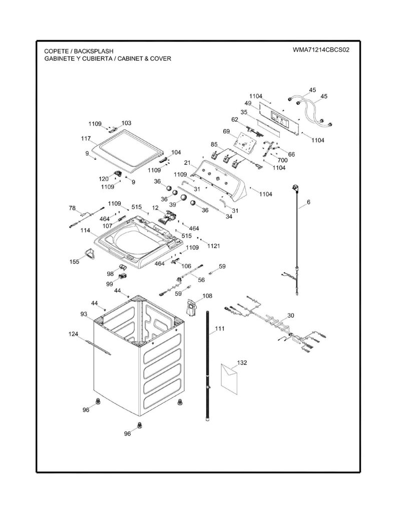 Kit de Placa y Switch para Lavadora Mabe WW01A00787 233D3042G021 CKD31897 CKD3189