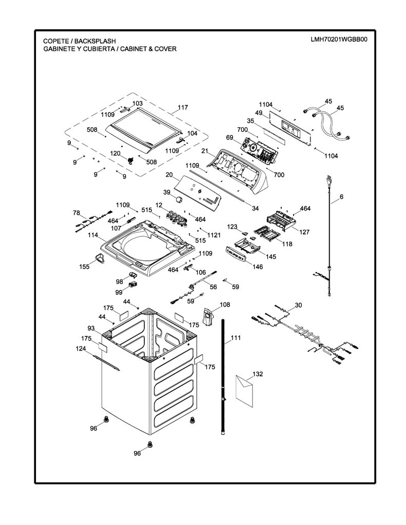 Kit de placa y software para lavadora Mabe 233D3120G006 CKD31937 CKD3193