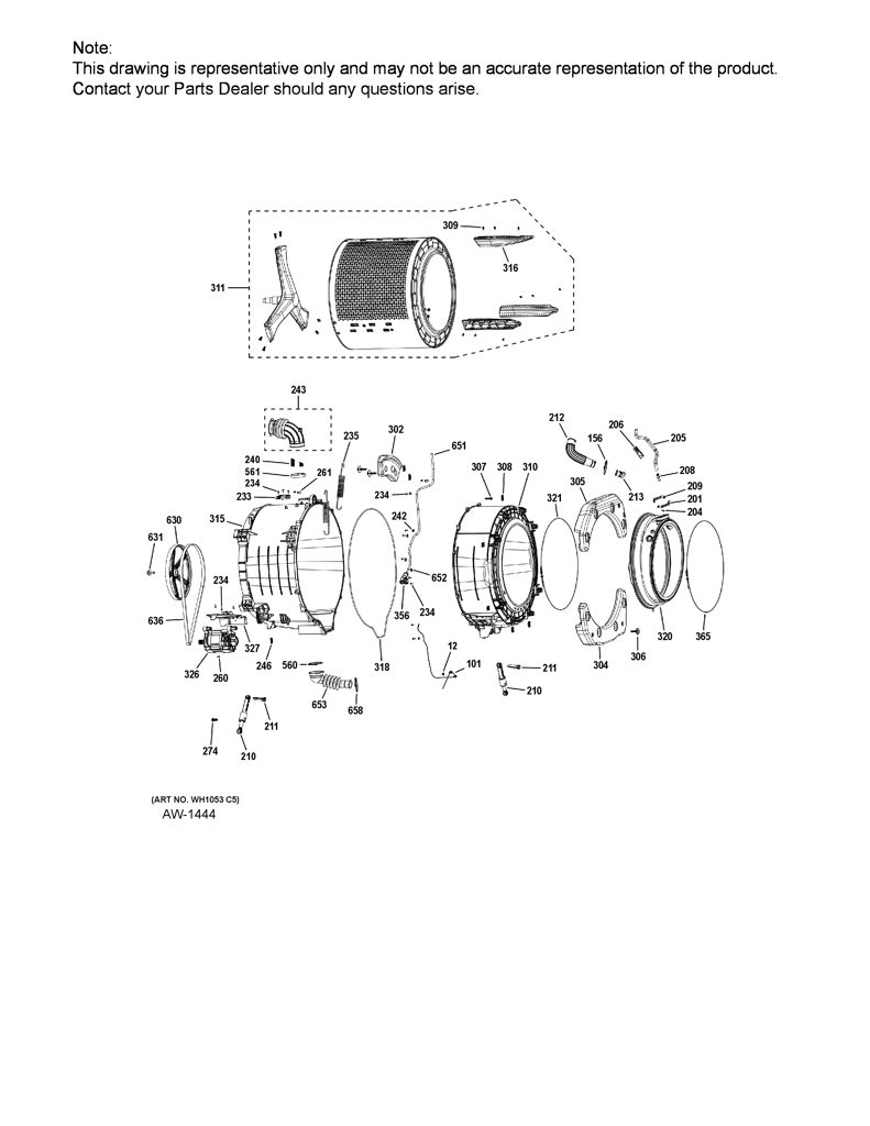 Placa de interfaz de usuario para lavadora GE 308D1567G015 CKD32031 CKD3203