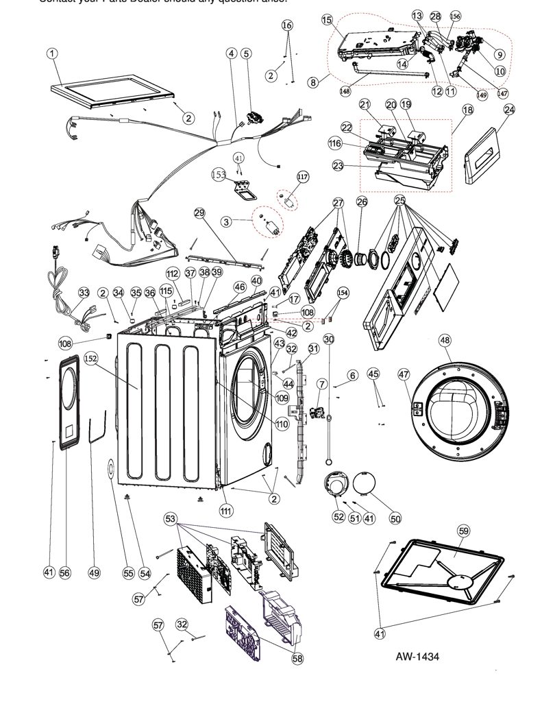 Arandela de fieltro GE 0020300688 CKD32038 CKD3203