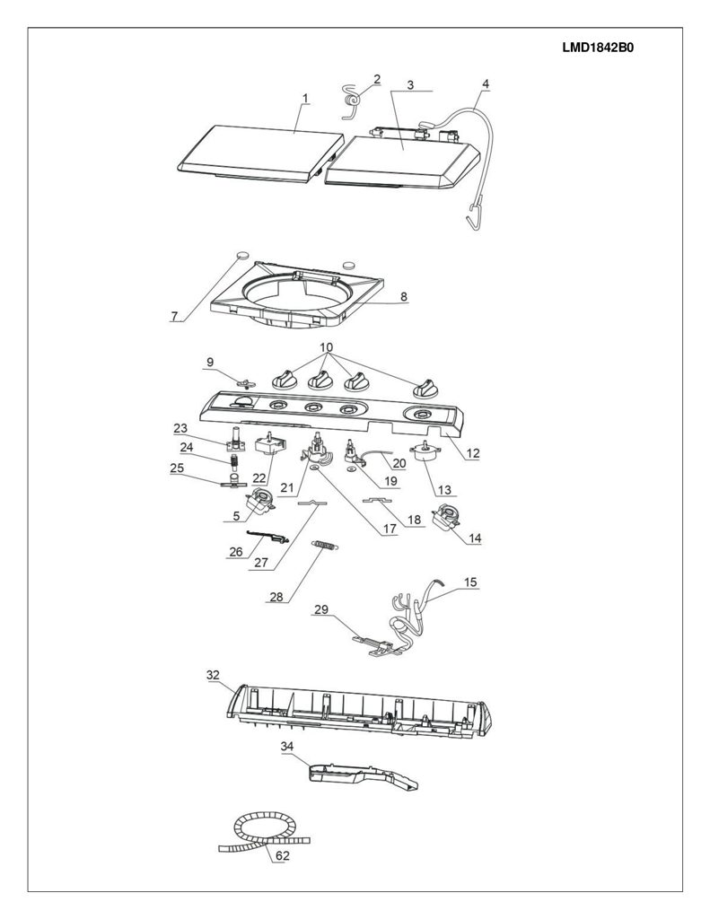 Capacitor para Lavadora Mabe 0034200116 CKD32134 CKD3213
