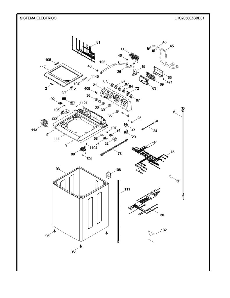 Tarjeta de Control para Lavadora Mabe PSH00G09R05 CKD32469 CKD3246