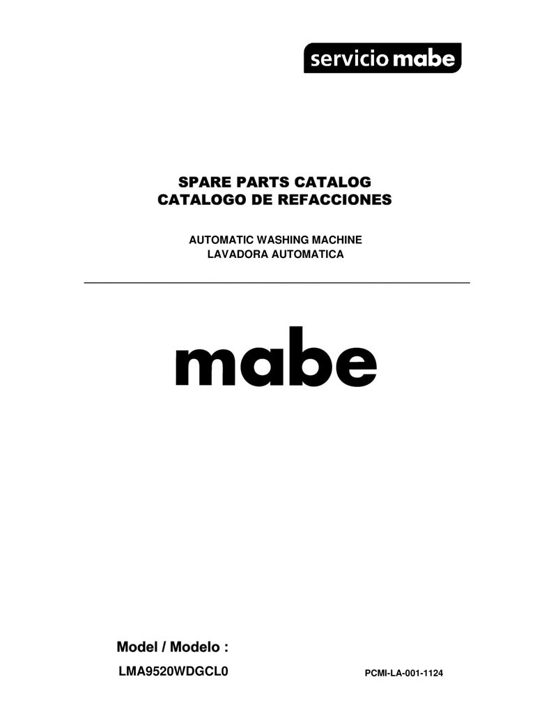 Película del panel de control frontal para lavadora Mabe 0030518888A CKD32527 CKD3252