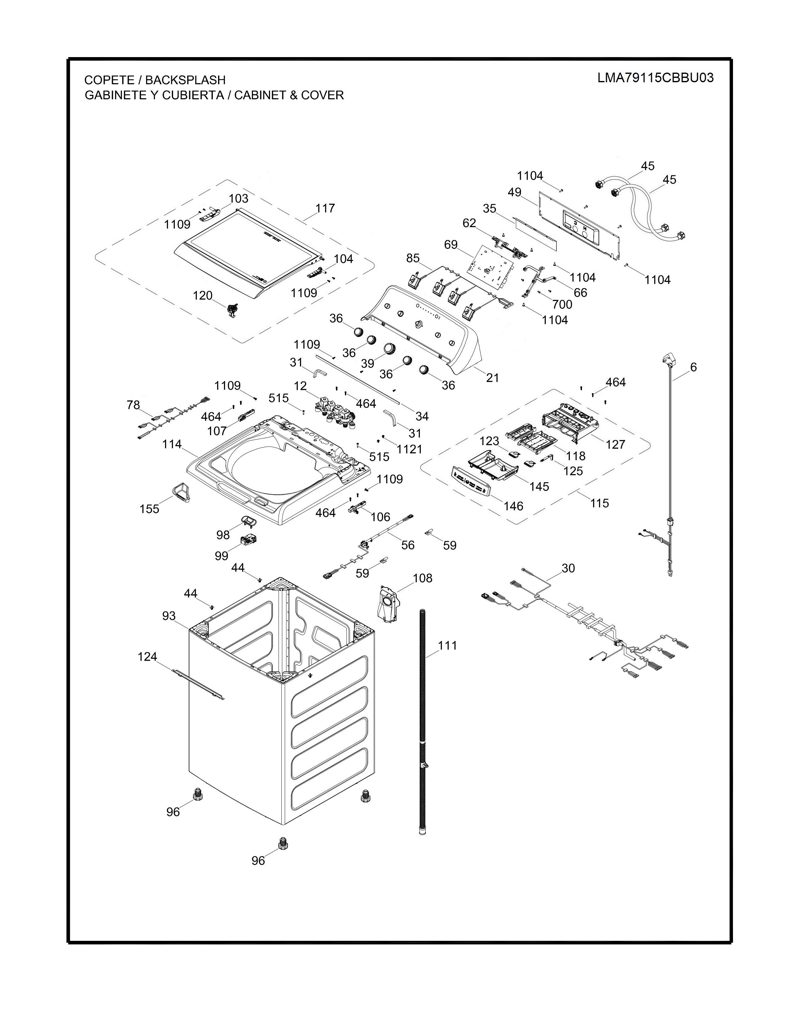 Placa y Software para Lavadora Mabe 233D3152G046 CKD32646 CKD3264