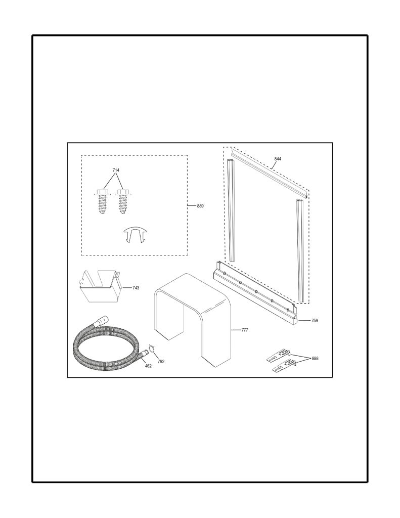 Espaciador de ventilación para refrigerador GE 206C2250P001 CKD32703 CKD3270