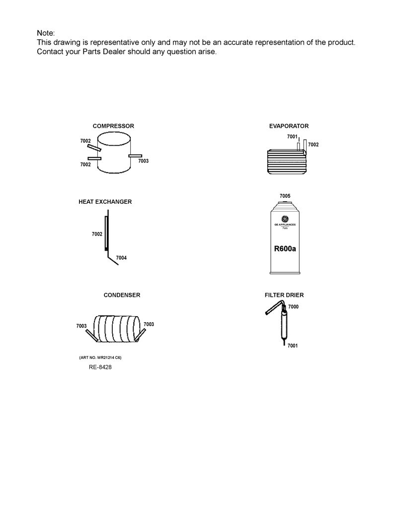 Tapón blanco para refrigerador GE Q/WT038A(W) CKD32910 CKD3291