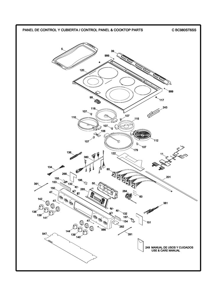 Interruptor infinito para estufa GE 222D3371G002 CKD33581 CKD3358