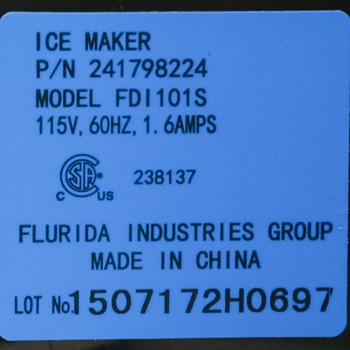 Conjunto Fabricador de Hielo IM116000 CKD150545