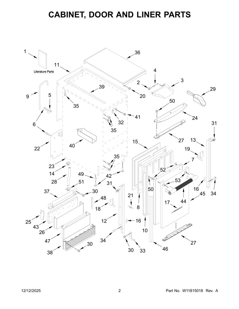 Carcasa W10218024 CKD1536098 CKD1536098