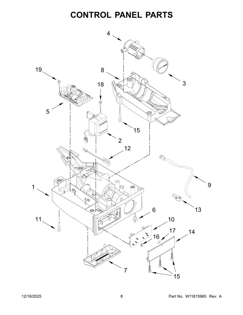Caja de Control W10475405 CKD1537942 CKD1537942