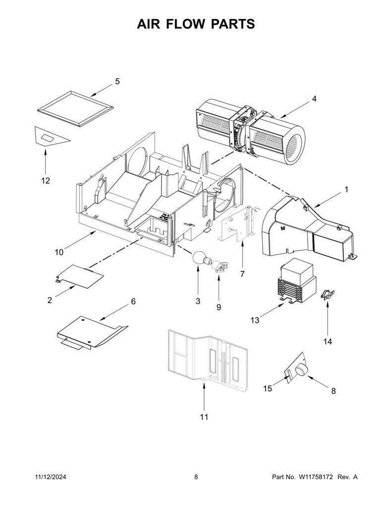 Duct-air W10828030 CKD1539295 CKD1539295