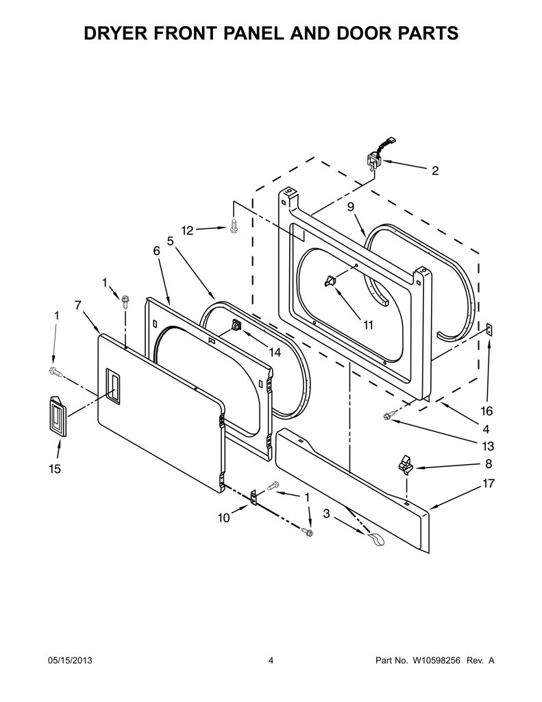 Sello de puerta de secadora combinada W10463984 CKD1539468 CKD1539468
