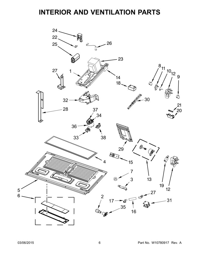 Deflctr-ar W10518719 CKD1540778 CKD1540778