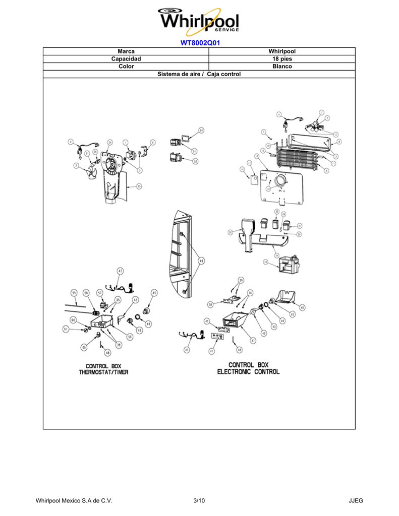 Arnés de cableado W10290502 CKD1541827 CKD1541827