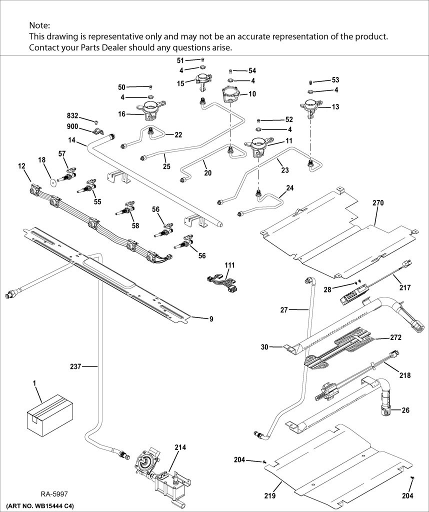 Placa de control de horno de cocina WB27K10453 CKD1544452 CKD1544452