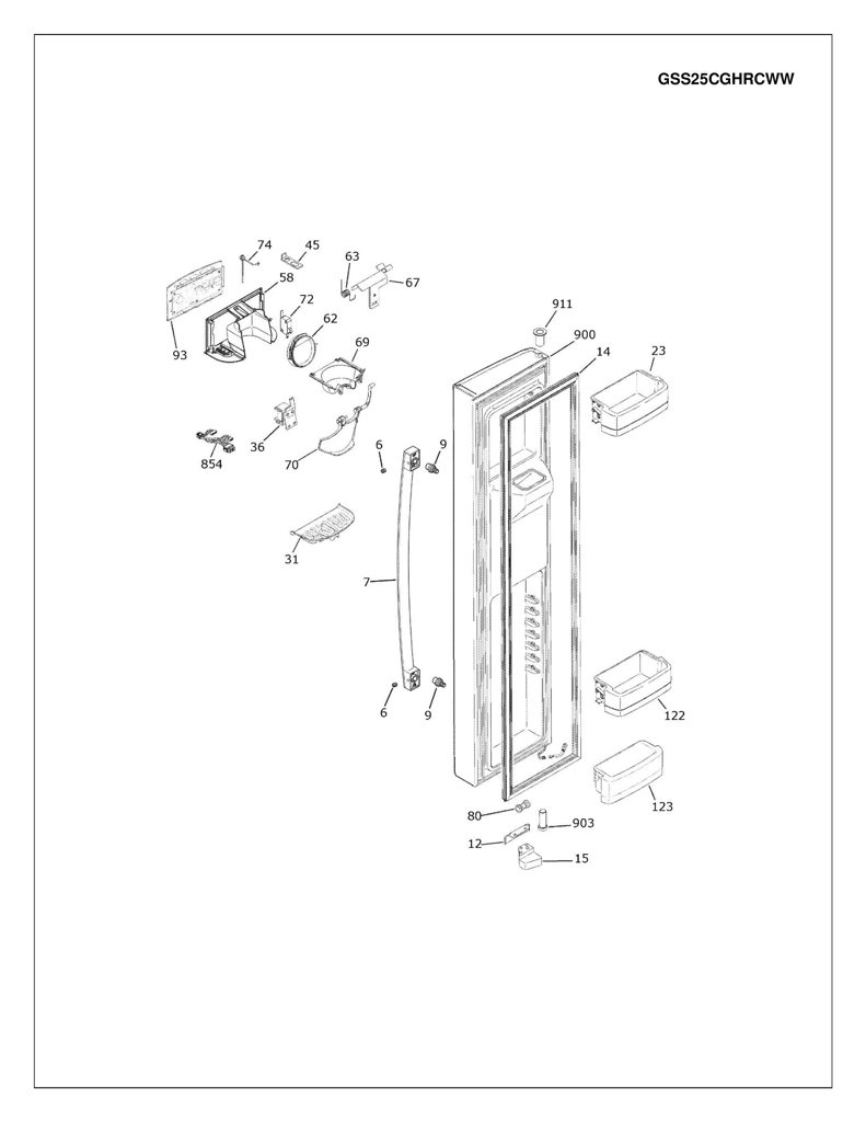 ESTANTE REFRIGERADOR WR71X10655 CKD1546548 CKD1546548