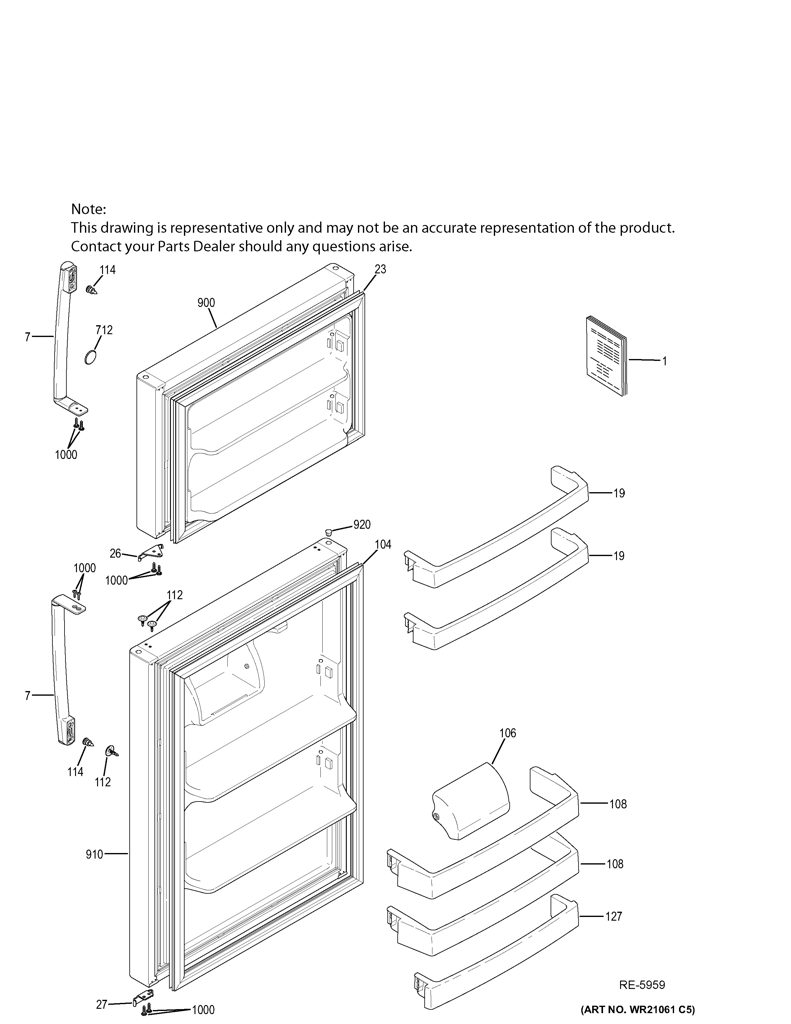 Kit Ensamblaje Fabricador de Hielo WR30X30972 CKD1548351 CKD1548351