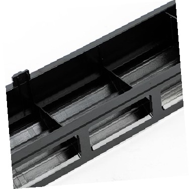 Rejilla de Ventilación - Negra con Borde de Acero Inoxidable WB07X11015 CKD1548704 CKD1548704