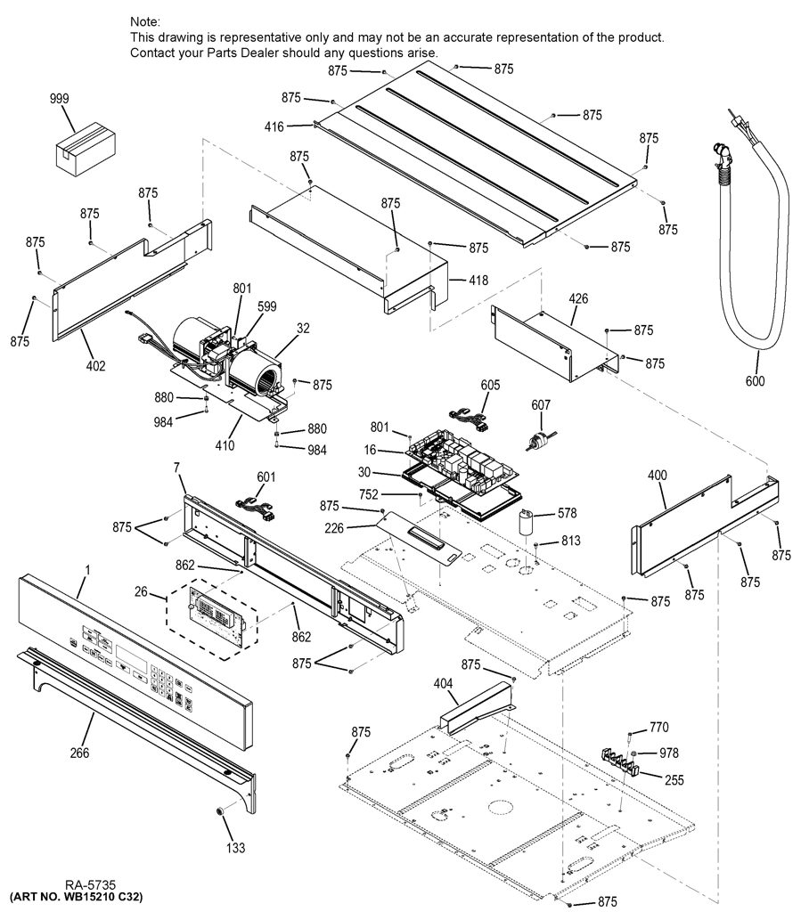 EMPAQUE PUERTA DE HORNO WB35X26196 CKD1551504 CKD1551504