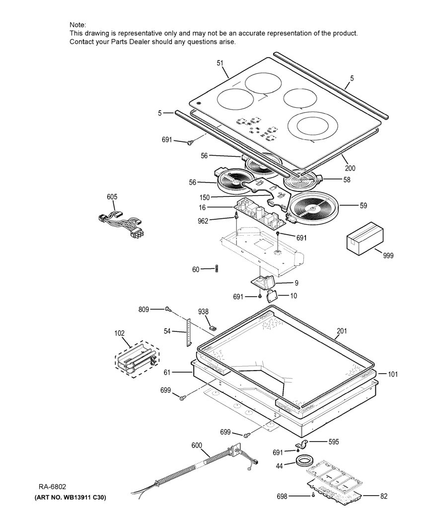 Ensamblaje de Borde WB07X25210 CKD1552102 CKD1552102